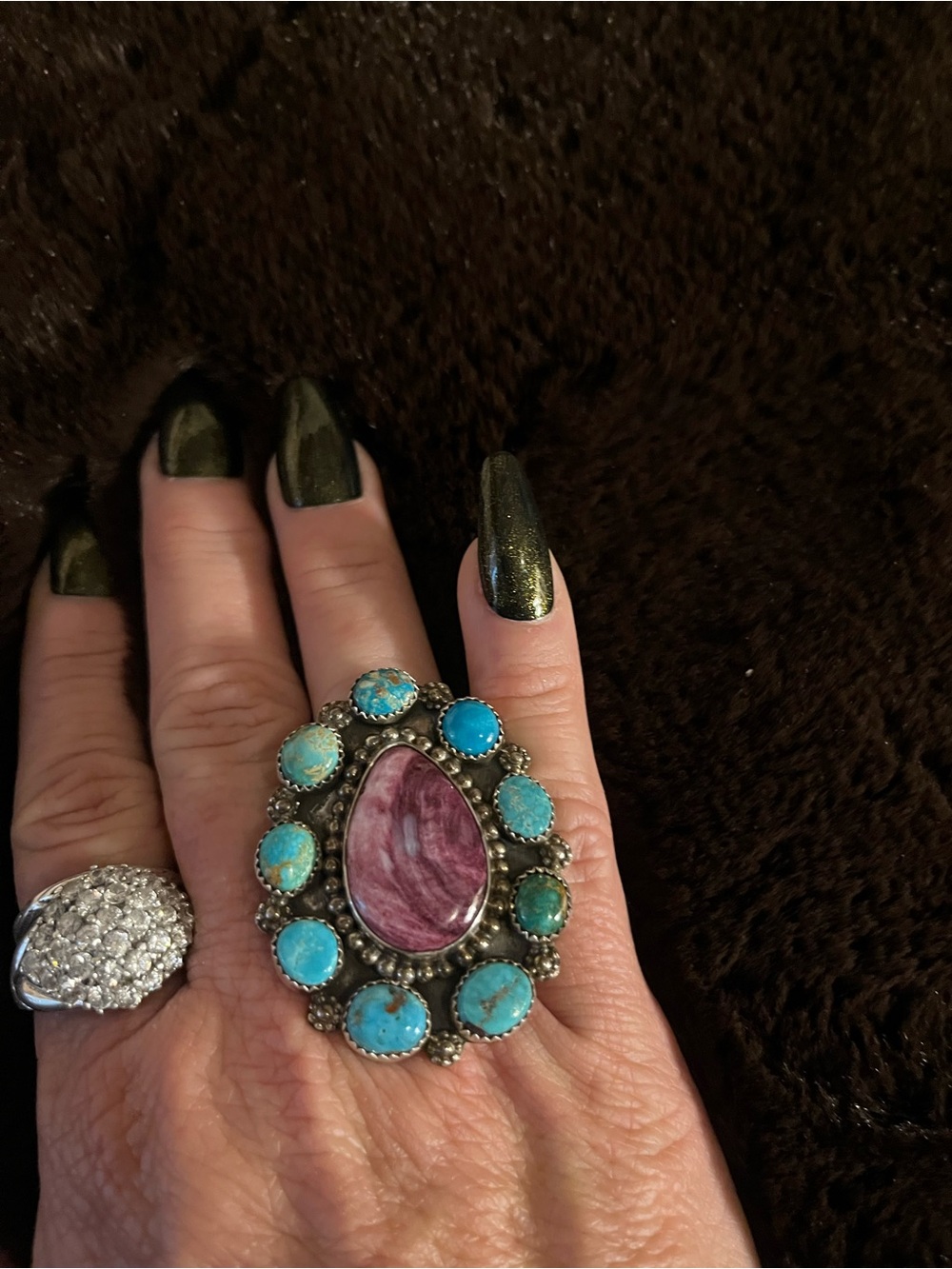 Native American turquoise ring - Picture 6 of 9